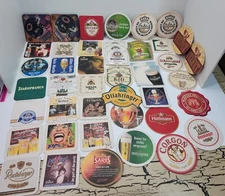 45+ Beer Drink Advertising Cardboard Coaster Mixed lot Barware Drinking European