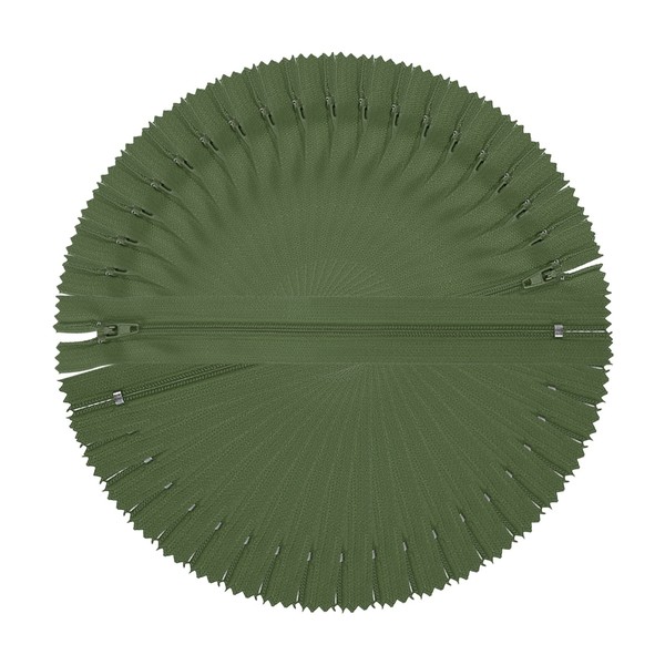 9-Zoll Nylon-SpiralreißVerschlüSse, #3 GrüN, Packung Mit 22 FüR NäHen-image