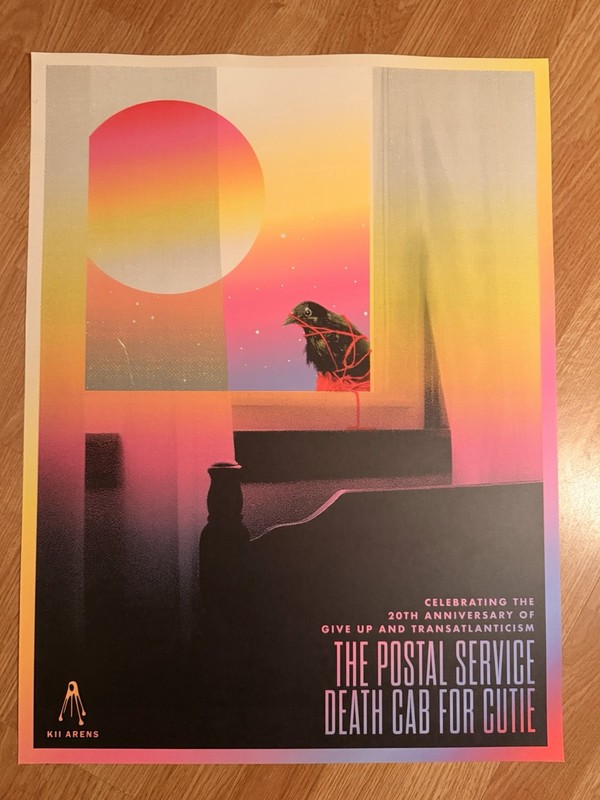 Postal service death Cab For Cutie Concert Print kii Arens
