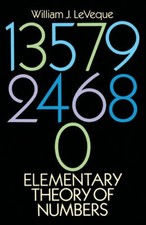 Elementary Theory of Numbers Dover Books on Mathematics - VERY GOOD