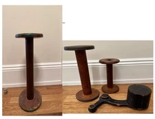 THREE SPOOLS/BOBBINS -- Jumbo, Tall, Medium + INDUSTRIAL MOLD