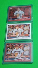 2014 Topps - Season Highlights Checklist Mike Trout #364 Red Hot Foil & Base