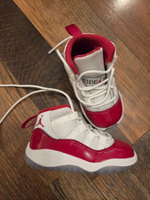 Air Jordan 11 Retro Cherry Size 5C Baby Toddler Red White 5