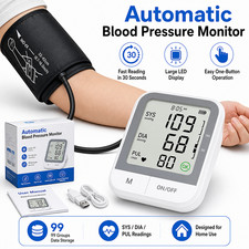 Digital Arm Blood Pressure Monitor LCD Digital Heart Beat BP Gauge Health Test