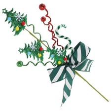  Christmas Bouquet Picks Xmas Tree Sticks Creative Christmas Decorations Novelty