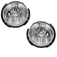 For 07-18 Wrangler JK Headlight Headlamp w/o Leveler Motor & Harness SET PAIR