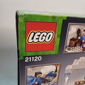 Lego Minecraft The Snow Hideout 21120 Brand New Sealed Front Box Wear Fast Ship