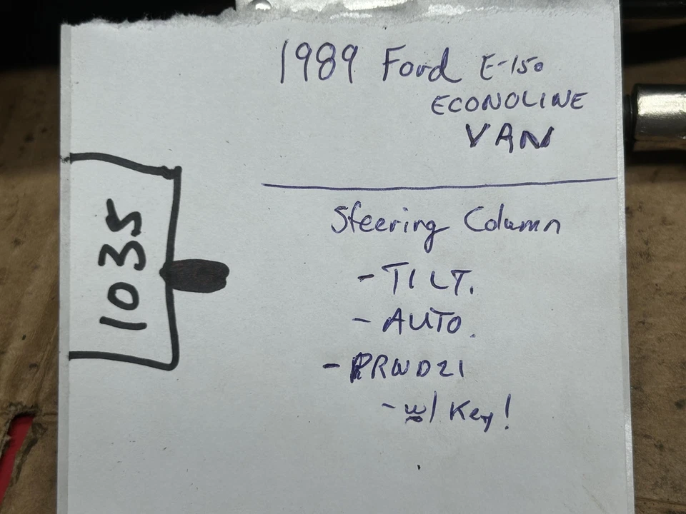 1983-1991 Ford Econoline VAN - TILT coluna de direção automática PRND21 e150 - Imagem 2 de 4