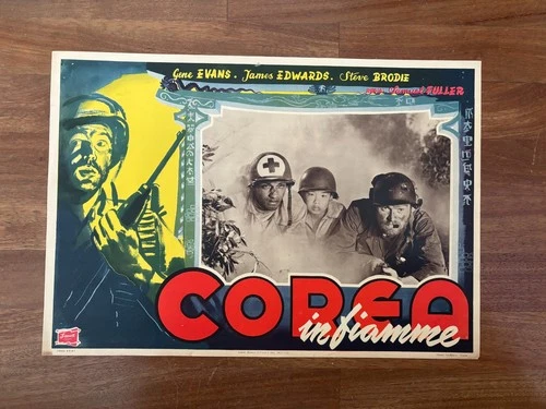 FOTOBUSTA COREA IN FIAMME SAMUEL FULLER EVANS LOO The Steel Helmet 1951