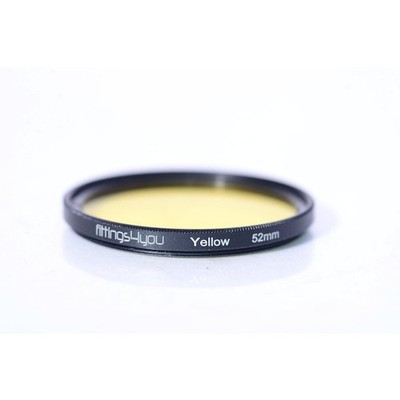 Fittings4you 52mm Gelbfilter - Yellowfilter E-52 - Yellow Filter - Gelb Filter