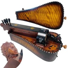 Carved Duchess Face Hurdy Gurdy, Hand Made 6 strings 24 keys Hurdy-gurdy