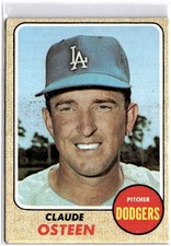 1968 Topps #440 Claude Osteen Los Angeles Dodgers - VG or better