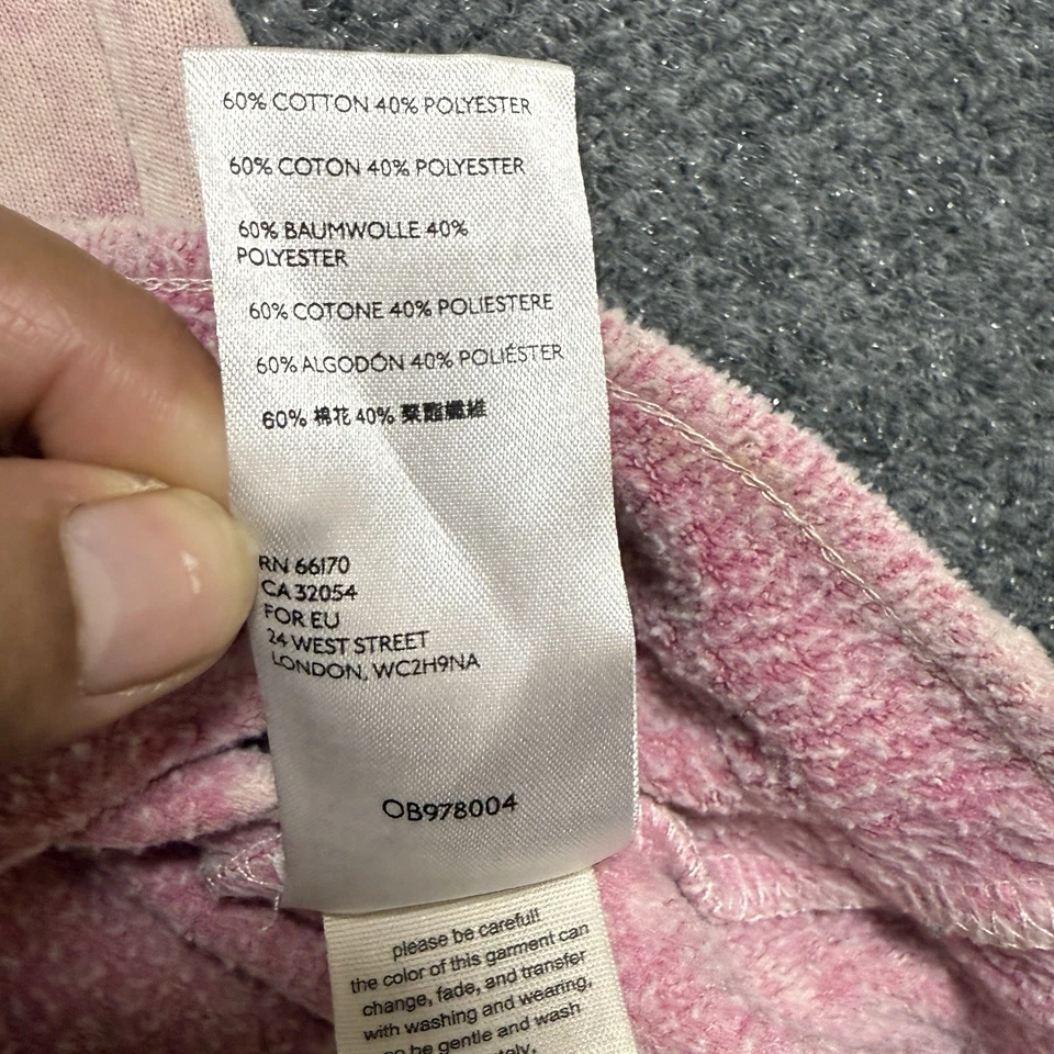 Sudadera con capucha Free People rosa ácido Layla con cremallera para mujer XS de gran tamaño 0561 Foto 4 de 4
