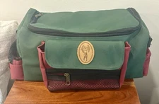 Vintage Red And Green Canvas Golfing Bag