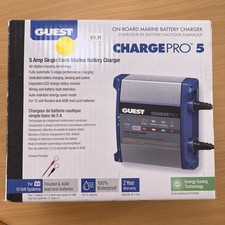 Marinco Guest 5Stage 5Amp 1Bank On-Board Digital 12V Marine Boat Battery Charger
