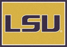 5x8 Milliken LSU Tigers 45280 NCAA Spirit Area Rug - Approx 5'4"x7'8"