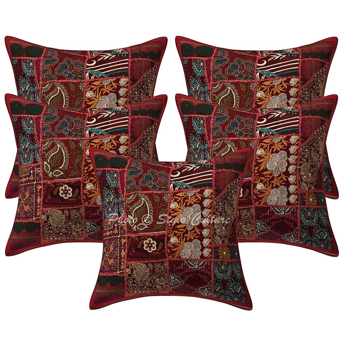 Handwoven Home Decor Cushion Boho Vintage Throw Pillow Cover Case Meditation