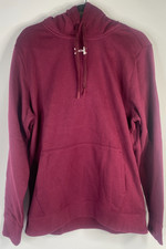 Under Armour Men's Maroon Hustle Fleece Hoodie Size Medium