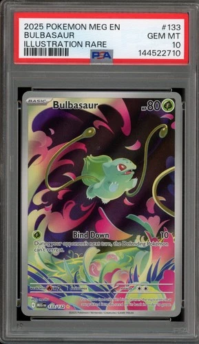 Pokemon Bulbasaur Mega Evolution Illustration Rare #133 PSA 10 Gem Mint
