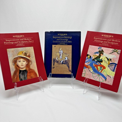 Lot of 3 Sotheby's Auction Catalogs 1988 Impressionist & Modern Art London