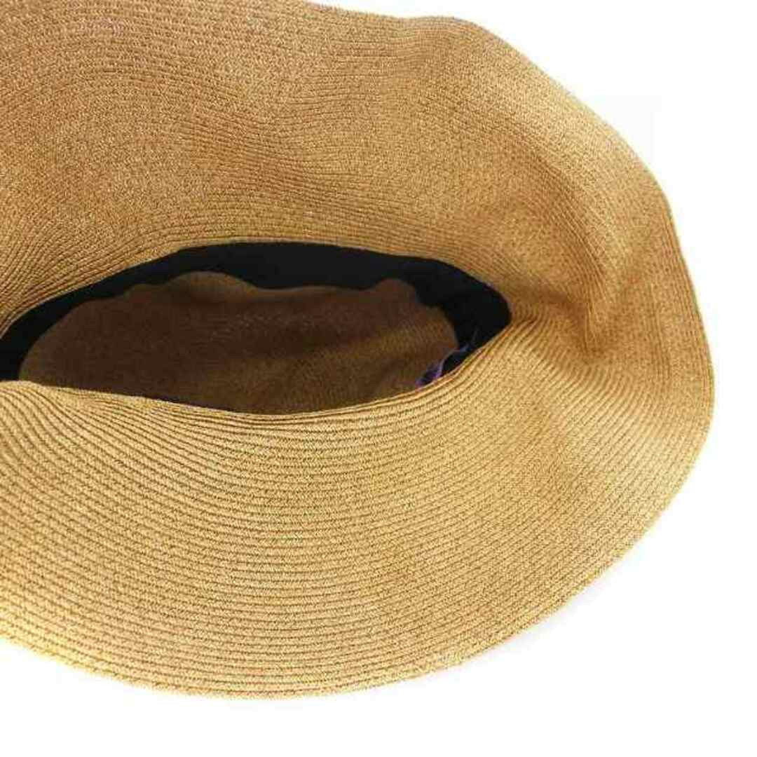 Athena New York Straw Hat Wide Brim Ribbon Beige Black YM Athena New York Straw Hat Wide Brim Ribbon Beige Black YM