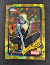 2025 Topps Chrome Marvel Sapphire #29 Ghost-Spider Gold Refractor /50