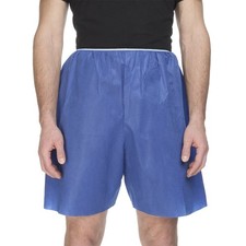 McKesson Adult Disposable Exam Shorts Blue 2X-Large 50 Ct