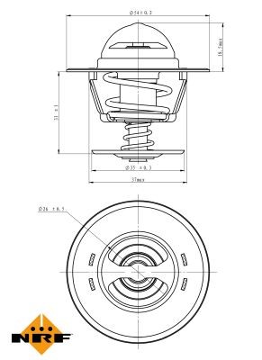 Fits NRF 725218 ALFA ROMEO THERMOSTAT 147 1.9D 2001-2007  ⭐UK Stock⭐
