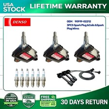 Set Of 3 Oem Ignition Coil Spark Plug Wire For Toyota Tacoma Tundra 3.4l V6 Set Of 3 Oem Ignition Coil Spark Plug Wire For Toyota Tacoma Tundra 3.4l V6