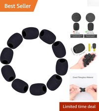 Professional Lavalier Mic Covers - 10 Black Foam Windscreens for Audio Clarity