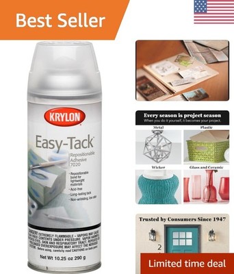 10.25oz Easy Tack Repositionable Adhesive Spray for Crafting & DIY Projects