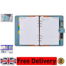 Personal Organizer A5 Diary 2025-2026: Week-to-View with Secure Button Closure