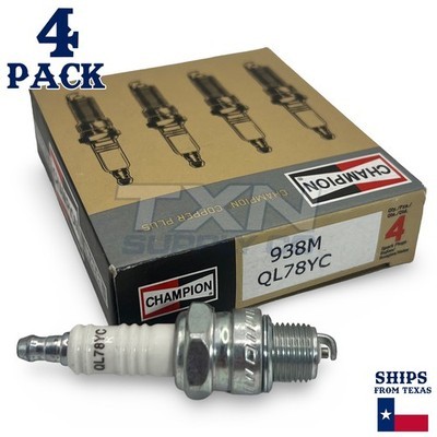 Champion 938M Copper Plus Spark Plug QL86C - 4 Pack