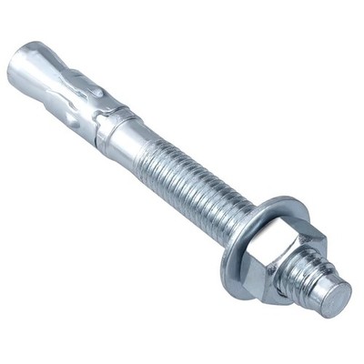 25 PCS Zinc-Plated Wedge Anchor 1/4 x 1-3/4 Inch Industrial Bolts Cement