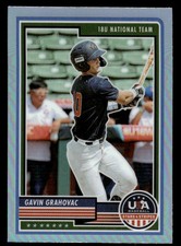 2023 Panini USA Baseball Stars & Stripes #50 Gavin Grahovac Silver Prizm Rookie