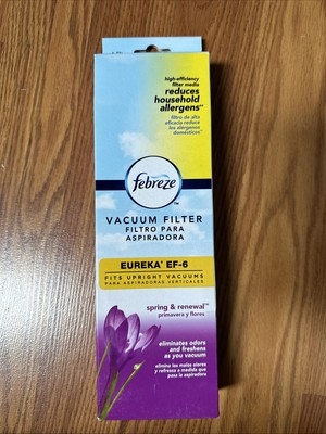 Febreze Eureka EF-6 Upright Vacuum Filter Spring Renewal Scent Eliminates Odors