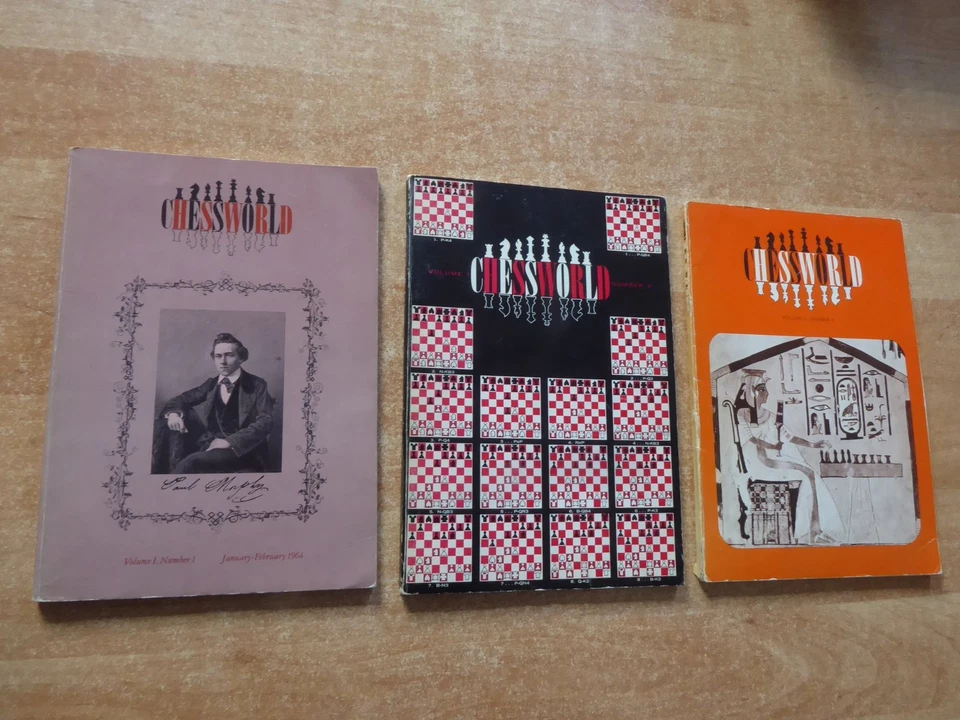 Anspruchsvolle Schachkulturzeitung CHESSWORLD 1964 Vol. I  1-3 alles Erschienene - Bild 1 von 1
