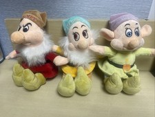Disney LOT Bashful,grumpy,Dopey Snow White  The Seven Dwarfs Plush