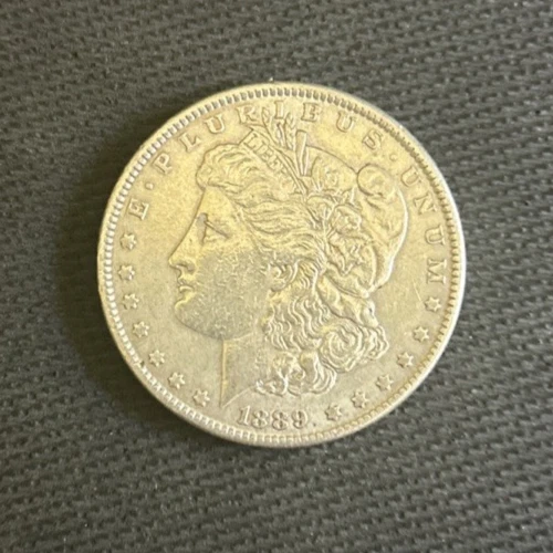 1889 P Silver Morgan Dollar AU NICE!