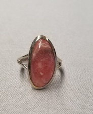 Rhodochrosite Sterling Silver Ring sz 6