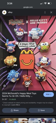 McDonald's 2024 YU-GI-OH! x HELLO KITTY & FRIENDS Sanrio Cat YOUR Toy CHOICE