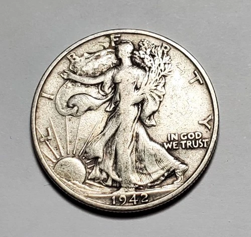 1942 S WALKING LIBERTY HALF DOLLAR 90% SILVER #C10409