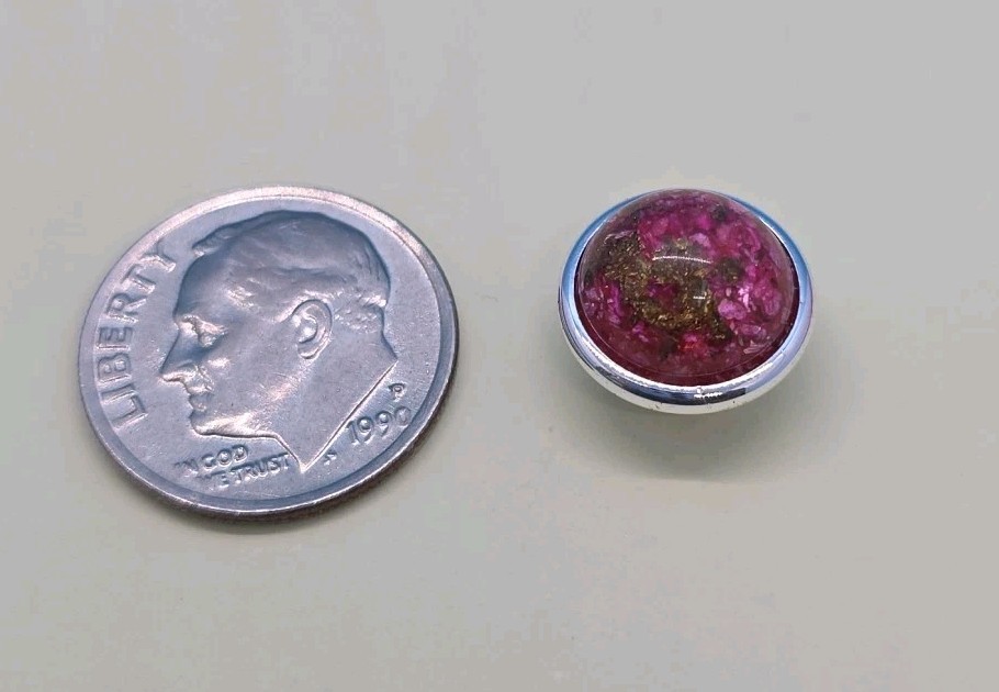 POPS ROSE DUST -GLASS . NOT SILVER