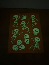 Vintage 80s Stickers Hallmark Glow In The Dar...