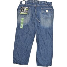 New Carhartt Blue Jeans 42x32 Straight Fit Cotton Blend B189-DKV Series 1889