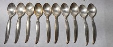 1847 Rogers Bros FLAIR Silver Plate Silverware Flatware 6  Teaspoons Set Of 10