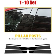 6-60pcs Window Pillar Posts Door Trim Piano Cover Set For Honda Crv 2007-2011