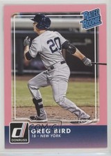 2016 Panini Donruss Rated Rookies Pink Border Greg Bird #41 0cz