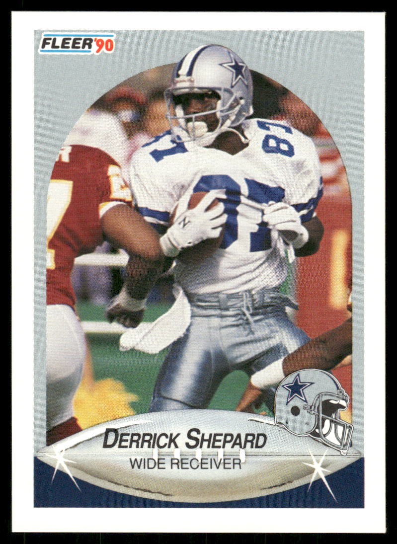 1990 Fleer #395 Derrick Shepard Dallas Cowboys Football Card