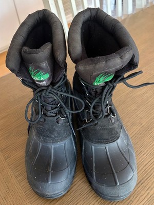Itasca Mens Black Snow Boots 3M Thinsulate Insulated Winter Work Boots Size US 9